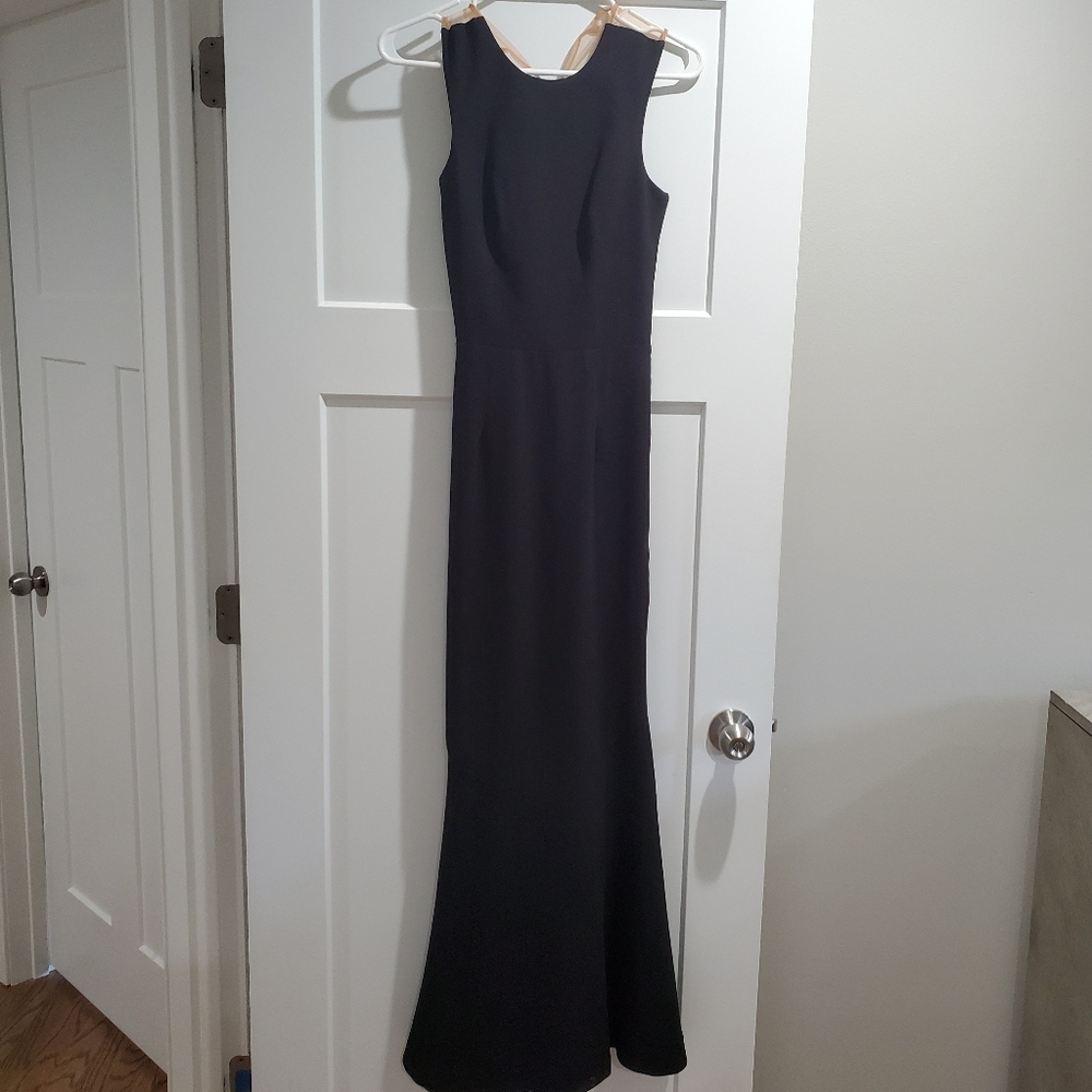 Black Eve Crepe Mermaid Grown Formal Dress